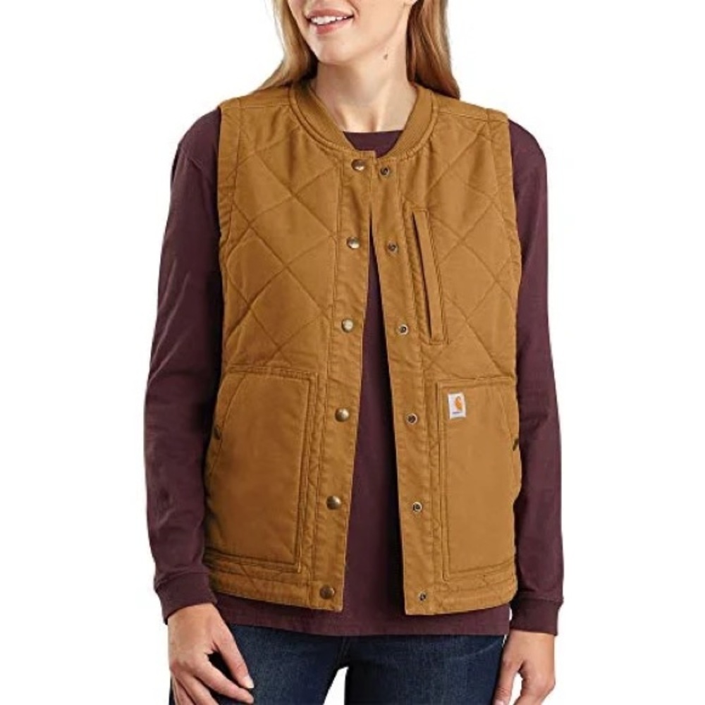Carhartt Brown Quilted Vest